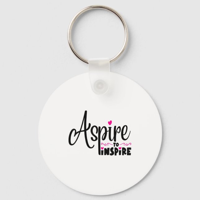 Asre To Insre Sitive Motivational Gift Tee  Nyckelring (Framsida)