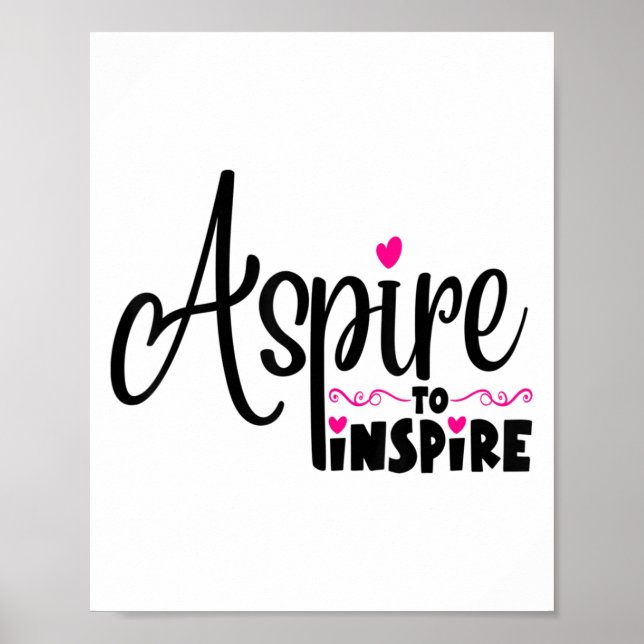 Asre To Insre Sitive Motivational Gift Tee  Poster (Framsidan)