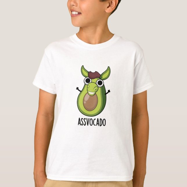 Ass-vocado Funny Avocado Pun T Shirt (Framsida)