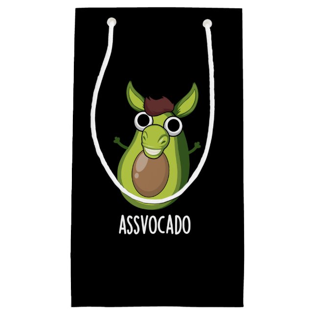 Ass-vocado Rolig Avokado Puns Mörk BG (Framsidan)