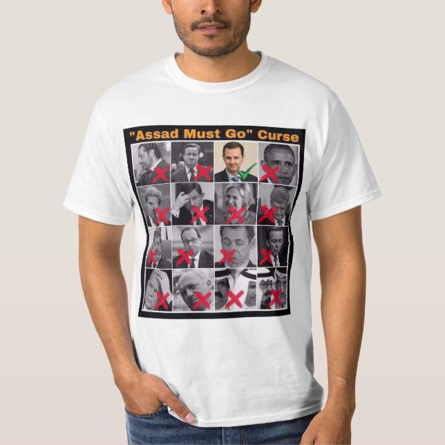 "Assad must go" Curse T-Shirt (Framsida)