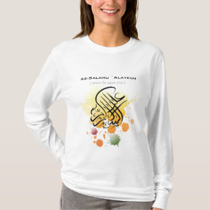 Assalamu 'alaikum - arabiskacalligraphykonst t-shirt
