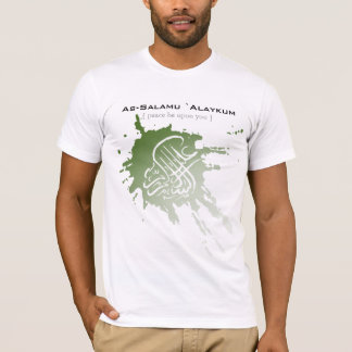 Assalamu 'alaikum - arabiskacalligraphykonst t-shirt
