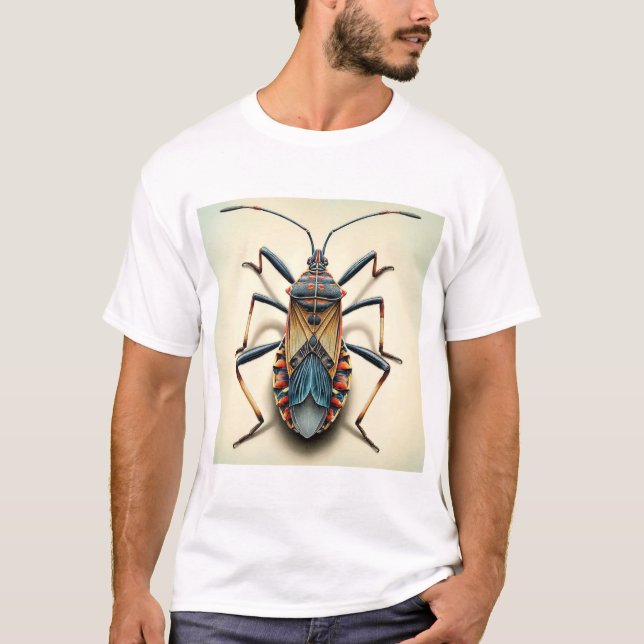 Assassin bug dorsal view 230824IREF228 - Watercolo T Shirt (Framsida)