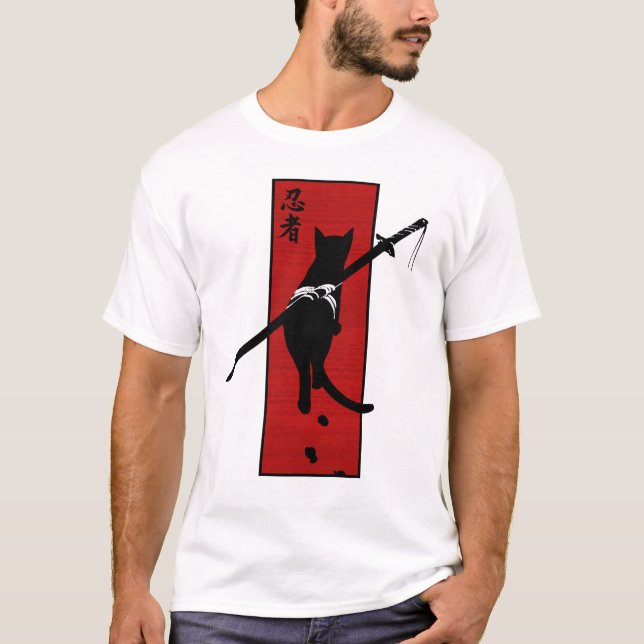 Assassin cat t shirt (Framsida)