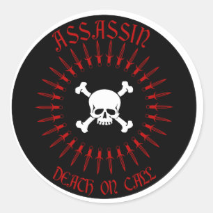 Assassin Runt Klistermärke