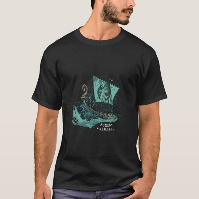 Assassin's Creed Valhalla Long Boat T Shirt (Framsida)