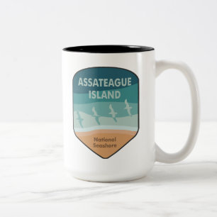 Assateague Island Fiskmås Två-Tonad Mugg