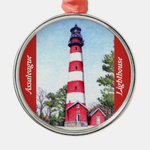 Assateague Island Lighthouse Julgransprydnad Metall