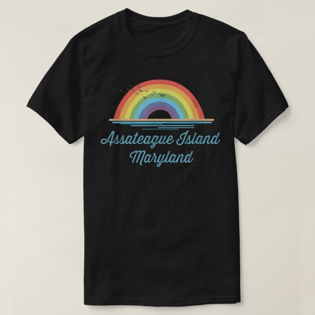 Assateague Island Maryland Souvenir Graphic T Shirt (Design framsida)