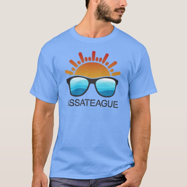 Assateague Island Maryland Virginia Sunglasses T Shirt (Framsida)