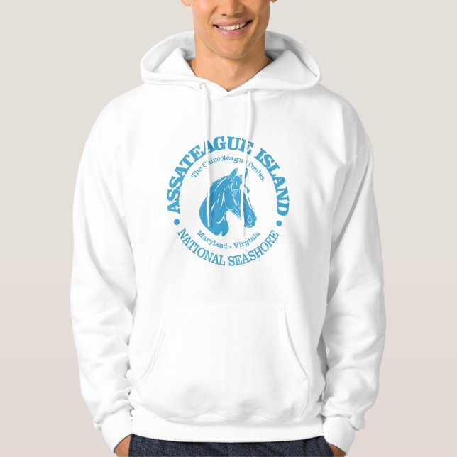 Assateague Island (ponny) Hoodie (Framsida)