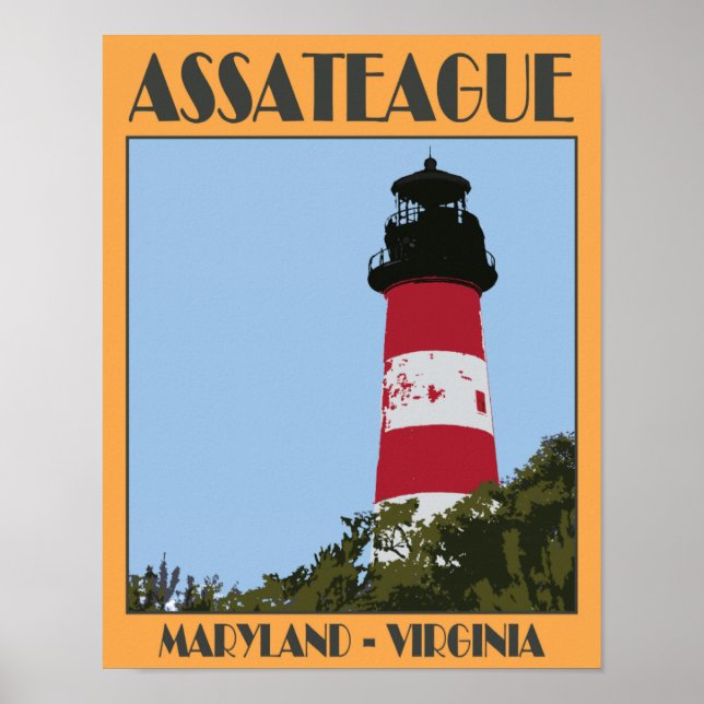 Assateague Island Travel Poster 4 (Framsidan)