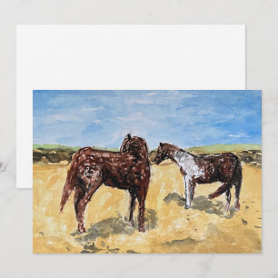 Assateague-ponnyer Julkort