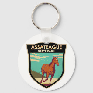 Assateague State Park Maryland Badge Nyckelring