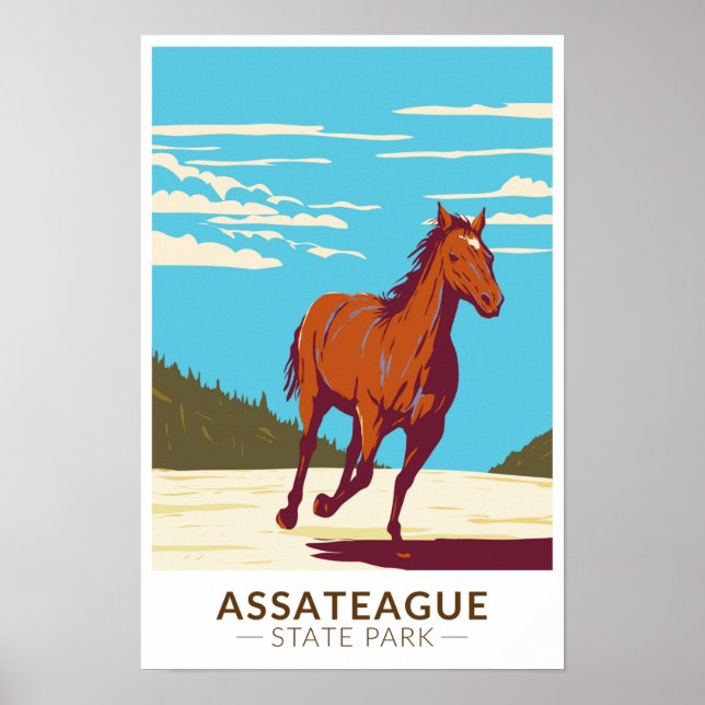 Assateague State Park Maryland Poster (Framsidan)