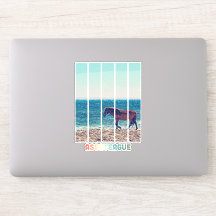 Assateague Vild Horse Beach Sticker