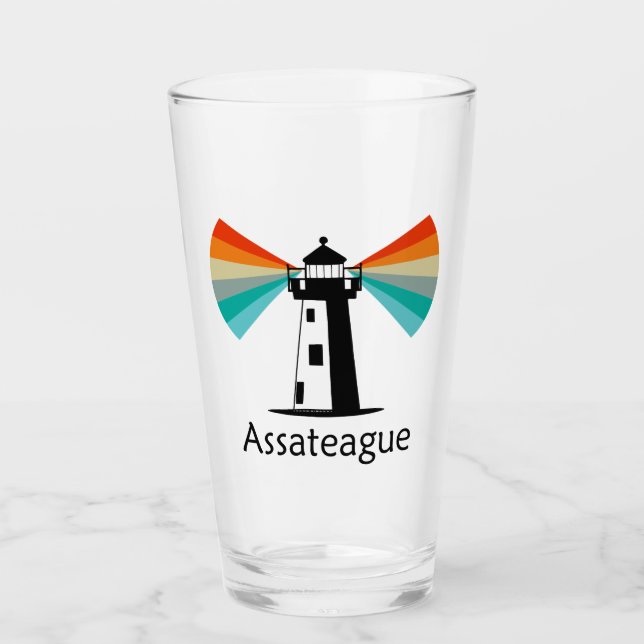 Assateague Virginia fyr Regnbåge Glaskopp (Framsida)
