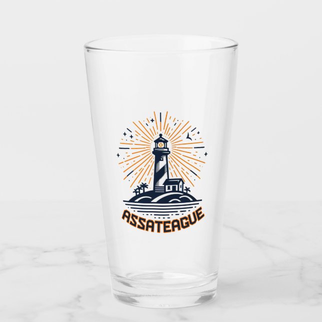 Assateague Virginia Lighthouse Sunrise Glaskopp (Framsida)