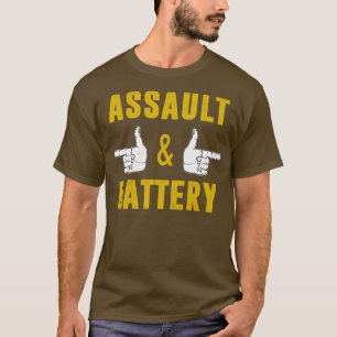 Assault Battery for Gym Älskare Bodybuilding der T Shirt
