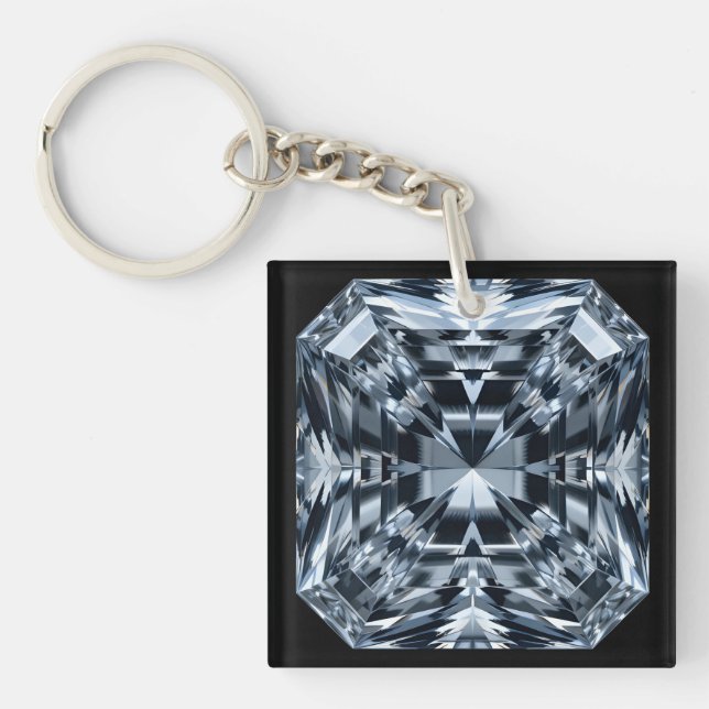 Asscher-cut Diamond Macro - Hall of Spegel (Framsidan)