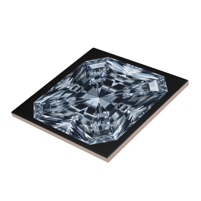 Asscher-cut Diamond Macro - Hall of Spegel Kakelplatta (Sidan)