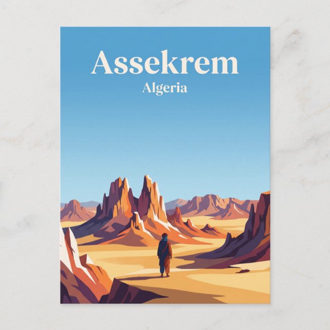 Assekrem Algeriet Vykort (Framsida)