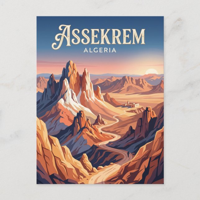 Assekrem Algeriet Vykort (Framsida)