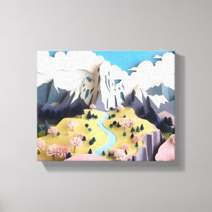 Assemblage Pastel Valley Canvastryck