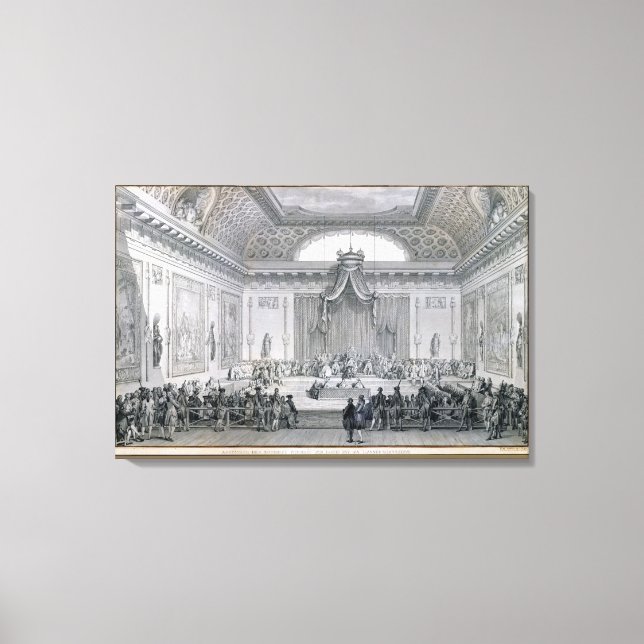 Assemblee des Notables som leds av Louis Canvastryck (Framsida)