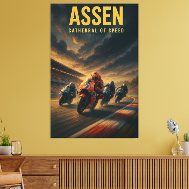 Assen TT Circuit MotoGP Dutch Grand Prix 2024 Cath Canvastryck (Insitu (Vardagsrum))