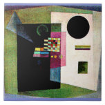 Asserting, abstract painting by Kandinsky, Kakelplatta<br><div class="desc">Asserting,  colorful abstract art by Wassily Kandinsky.</div>