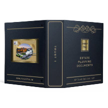 AssetPro Gods Planning Binder - Trust, Navy Blue