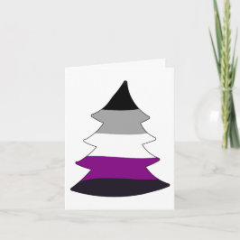 Assexuell stolthet Holigay-träd Helgkort