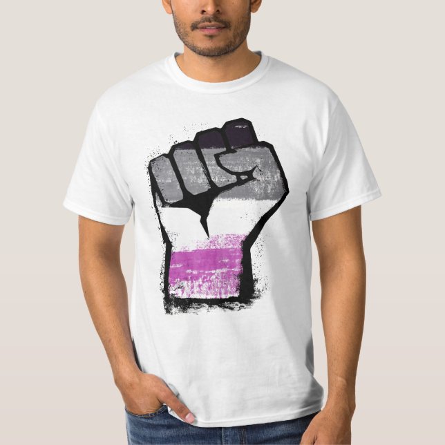 Assexuell stolthetsfist T-shirt (Framsida)