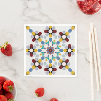 Assiettes en carton Moroccan Zelije !Moroccan Zell Pappersservett
