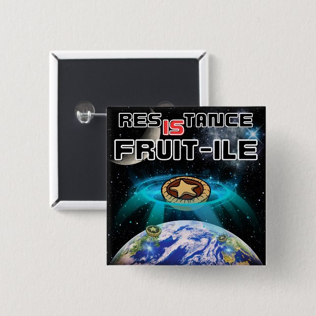 Assimilering av Earth’s Mince Paj Knapp (Framsida & baksida)