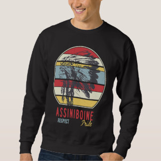 Assiniboine Native Indian Tribe Respect P Lång Ärmad Tröja