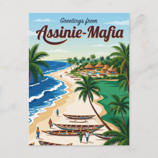 Assinie-Mafia Beach Elfenbenskusten Vykort