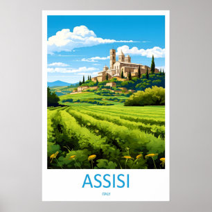 Assisi Affisch Ski National Resa Vintage Park