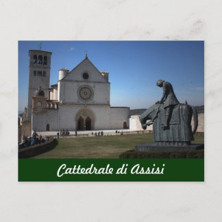 Assisi Cathedral (italienska: Cattedrale di Assisi Vykort