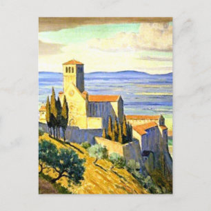 Assisi, Italien - bra konsmålning Vykort