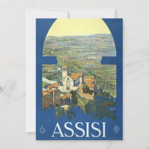 Assisi Italien Vintage Resemålarkonst Francesco Ba