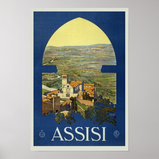 Assisi Perugia Italien Poster (Framsidan)