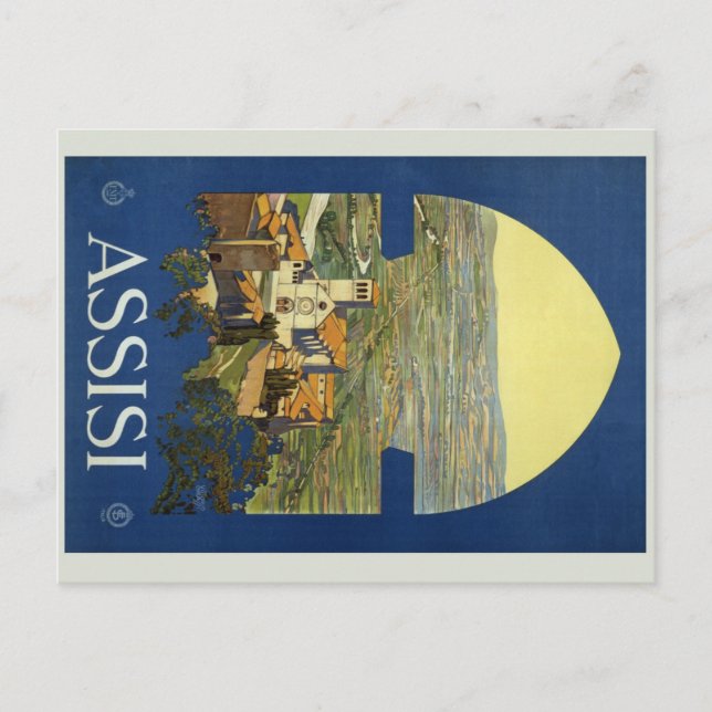 Assisi Perugia Italien Vykort (Framsida)