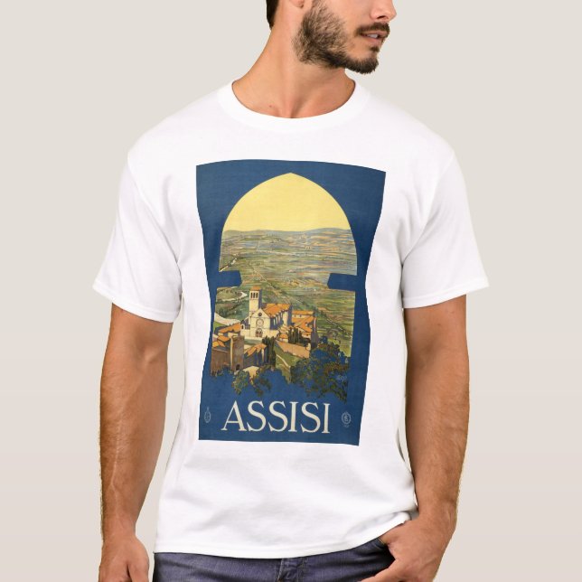 Assisi reser affischen tee shirt (Framsida)