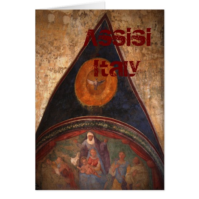 Assisis Frescos Hälsningskort (Framsidan)