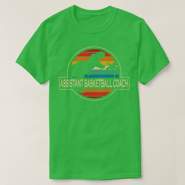 Assistant Basketball Coach Dinosaur T Shirt (Design framsida)