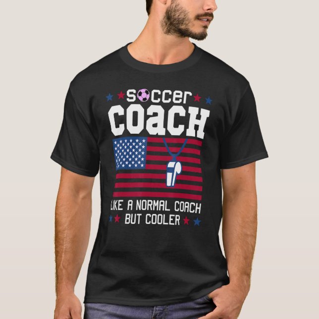 Assistant Coach Whistle Soccer Assistant Coach T Shirt (Framsida)