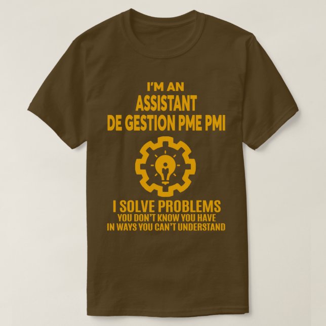 ASSISTANT DE GESTION PMI NICE DESIGN 2017 3 T SHIRT (Design framsida)